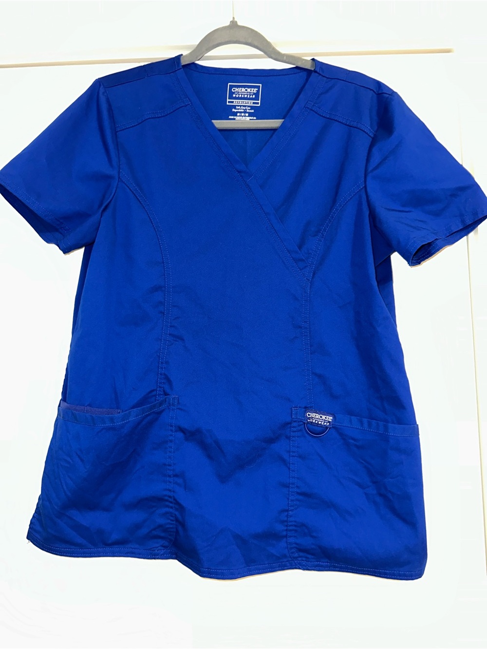 6pc Cherokee Workwear Revolution Blue Scrub Lot Set Royal Blue